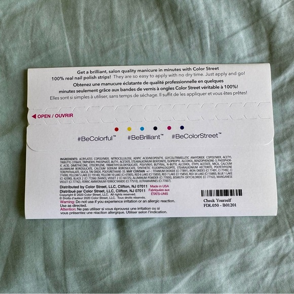 *Retired* Color Street: Check Yourself | Checkerboard Racing Clear Overlay - Picture 4 of 13